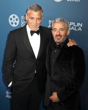 April 27, 2026, New York, New York, USA: Actor GEORGE CLOONEY and director DANIEL BATTSEK seen during the 51st Annual Chaplin Award Gala honoring George Clooney red carpet arrivals held at Alice Tully Hall at Lincoln Center. New York USA  - ZUMAk03_ 20260427_zaf_k03_122 Copyright: xNancyxKaszermanx