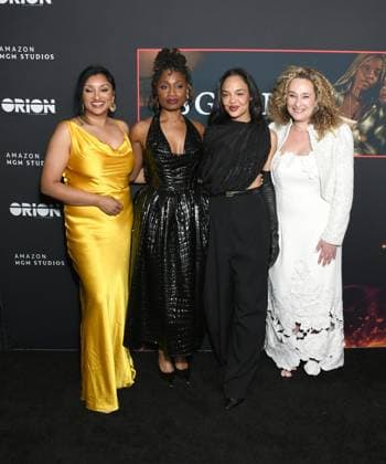 Kishori Rajan, Aleshea Harris, Tessa Thompson, Riva Marker at arrivals for IS GOD IS Premiere, Brooklyn Academy of Music (BAM) Rose Cinema, New York, NY, April 27, 2026. Photo By: Quoin Pics Everett Collection IS GOD IS Premiere PUBLICATIONXNOTxINxCANxCHNxFRAxITAxJPNxNORxPOLxRUSxESPxUKxUSA