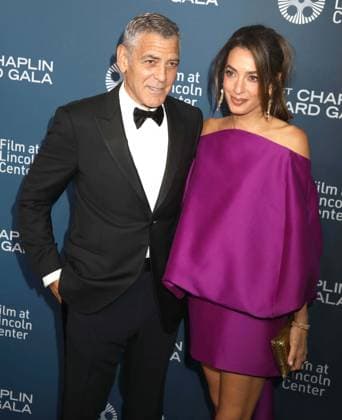 April 27, 2026, New York, New York, USA: Actor GEORGE CLOONEY and his wife Lebanese-British international human rights lawyer AMAL CLOONEY wearing a Balenciaga dress seen during the 51st Annual Chaplin Award Gala honoring George Clooney red carpet arrivals held at Alice Tully Hall at Lincoln Center. New York USA  - ZUMAk03_ 20260427_zaf_k03_089 Copyright: xNancyxKaszermanx