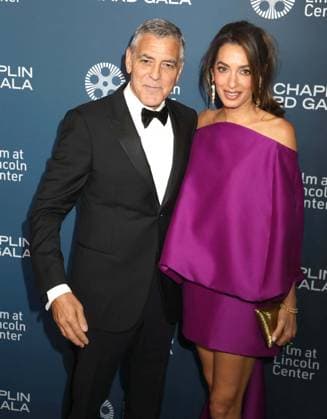 April 27, 2026, New York, New York, USA: Actor GEORGE CLOONEY and his wife Lebanese-British international human rights lawyer AMAL CLOONEY wearing a Balenciaga dress seen during the 51st Annual Chaplin Award Gala honoring George Clooney red carpet arrivals held at Alice Tully Hall at Lincoln Center. New York USA  - ZUMAk03_ 20260427_zaf_k03_094 Copyright: xNancyxKaszermanx