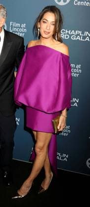April 27, 2026, New York, New York, USA: Lebanese-British international human rights lawyer AMAL CLOONEY wearing a Balenciaga dress seen during the 51st Annual Chaplin Award Gala honoring George Clooney red carpet arrivals held at Alice Tully Hall at Lincoln Center. New York USA  - ZUMAk03_ 20260427_zaf_k03_078 Copyright: xNancyxKaszermanx