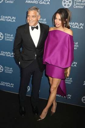 April 27, 2026, New York, New York, USA: Actor GEORGE CLOONEY and his wife Lebanese-British international human rights lawyer AMAL CLOONEY wearing a Balenciaga dress seen during the 51st Annual Chaplin Award Gala honoring George Clooney red carpet arrivals held at Alice Tully Hall at Lincoln Center. New York USA  - ZUMAk03_ 20260427_zaf_k03_080 Copyright: xNancyxKaszermanx