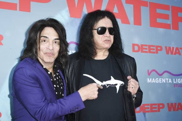 Paul Stanley, Gene Simmons at arrivals for DEEP WATER Premiere, Paramount Theater, Los Angeles, CA, April 27, 2026. Photo By: Elizabeth Goodenough Everett Collection DEEP WATER Premiere PUBLICATIONXNOTxINxCANxCHNxFRAxITAxJPNxNORxPOLxRUSxESPxUKxUSA