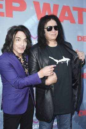 Paul Stanley, Gene Simmons at arrivals for DEEP WATER Premiere, Paramount Theater, Los Angeles, CA, April 27, 2026. Photo By: Elizabeth Goodenough Everett Collection DEEP WATER Premiere PUBLICATIONXNOTxINxCANxCHNxFRAxITAxJPNxNORxPOLxRUSxESPxUKxUSA