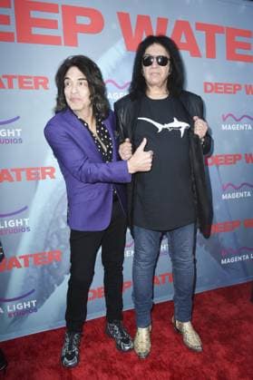 Paul Stanley, Gene Simmons at arrivals for DEEP WATER Premiere, Paramount Theater, Los Angeles, CA, April 27, 2026. Photo By: Elizabeth Goodenough Everett Collection DEEP WATER Premiere PUBLICATIONXNOTxINxCANxCHNxFRAxITAxJPNxNORxPOLxRUSxESPxUKxUSA