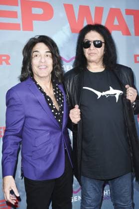 Paul Stanley, Gene Simmons at arrivals for DEEP WATER Premiere, Paramount Theater, Los Angeles, CA, April 27, 2026. Photo By: Elizabeth Goodenough Everett Collection DEEP WATER Premiere PUBLICATIONXNOTxINxCANxCHNxFRAxITAxJPNxNORxPOLxRUSxESPxUKxUSA