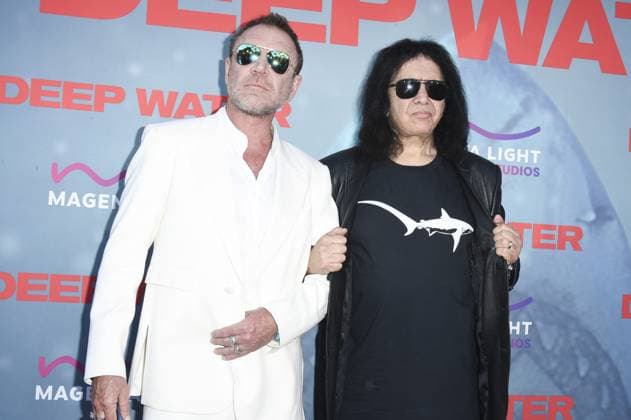 Renny Harlin, Gene Simmons at arrivals for DEEP WATER Premiere, Paramount Theater, Los Angeles, CA, April 27, 2026. Photo By: Elizabeth Goodenough Everett Collection DEEP WATER Premiere PUBLICATIONXNOTxINxCANxCHNxFRAxITAxJPNxNORxPOLxRUSxESPxUKxUSA
