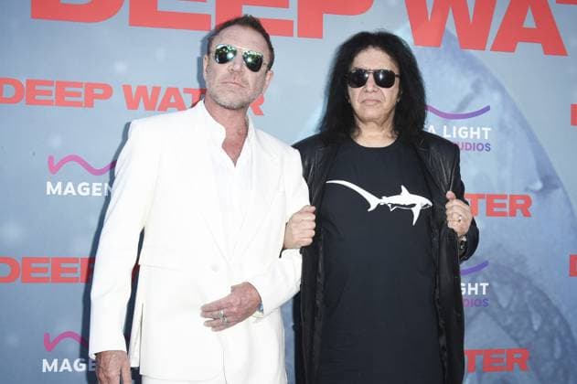 Renny Harlin, Gene Simmons at arrivals for DEEP WATER Premiere, Paramount Theater, Los Angeles, CA, April 27, 2026. Photo By: Elizabeth Goodenough Everett Collection DEEP WATER Premiere PUBLICATIONXNOTxINxCANxCHNxFRAxITAxJPNxNORxPOLxRUSxESPxUKxUSA