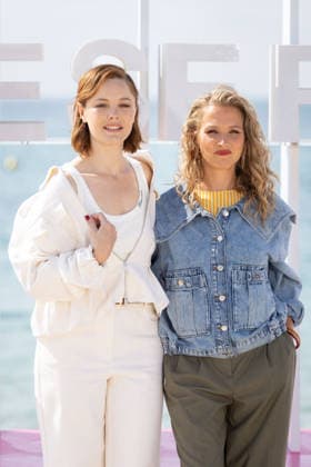 9th Canneseries - L’Or Bleu Photocall Déborah Krey, Barbara Probst attend the photocall of ‘L’OR BLEU’ during the 9th Canneseries International Festival at Plage Du Majestic on April 28, 2026 in Cannes, France. Photo by ShootPix ABACAPRESS.COM Cannes France  Copyright: xShootpix ABACAx
