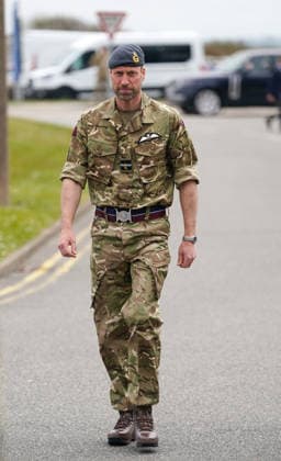 . 28 04 2026. Anglesey, United Kingdom. Prince William during a visit to RAF Valley on the island of Anglesey in Wales, United Kingdom.  xPoolx xi-Imagesx IIM-26741-0001