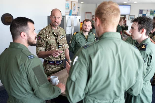 . 28 04 2026. Anglesey, United Kingdom. Prince William during a visit to RAF Valley on the island of Anglesey in Wales, United Kingdom.  xPoolx xi-Imagesx IIM-26741-0018