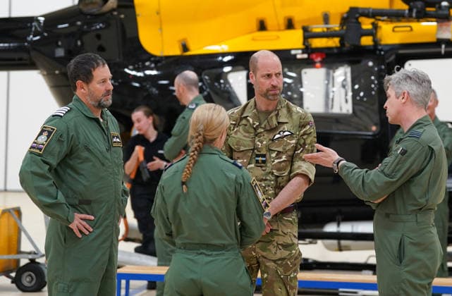 . 28 04 2026. Anglesey, United Kingdom. Prince William during a visit to RAF Valley on the island of Anglesey in Wales, United Kingdom.  xPoolx xi-Imagesx IIM-26741-0022