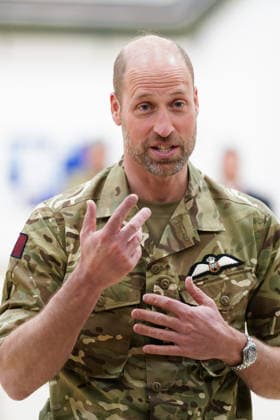 . 28 04 2026. Anglesey, United Kingdom. Prince William during a visit to RAF Valley on the island of Anglesey in Wales, United Kingdom.  xPoolx xi-Imagesx IIM-26741-0027
