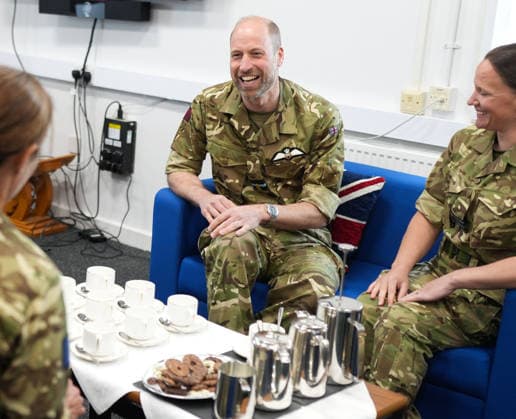 . 28 04 2026. Anglesey, United Kingdom. Prince William during a visit to RAF Valley on the island of Anglesey in Wales, United Kingdom.  xPoolx xi-Imagesx IIM-26741-0035