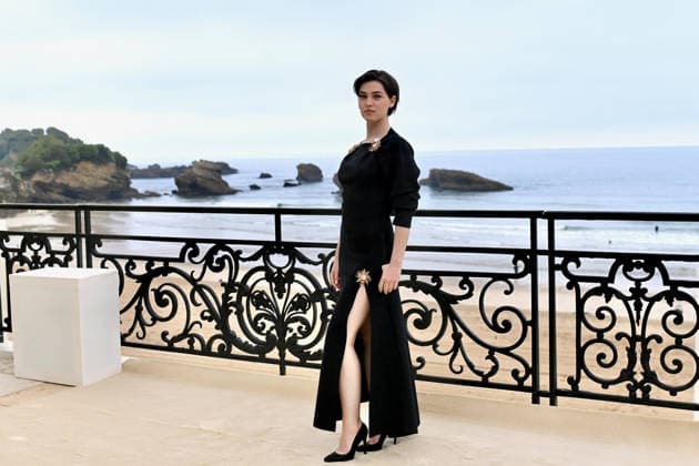 Chanel Cruise Show Photocall - Biarritz Anamaria Vartolomei attending photocall of the Chanel Cruise 2026-2027 fashion show at Casino Municipal in Biarritz, France on April 28, 2026. Photo by Franck Castel ABACAPRESS.COM Biarritz Nouvelle-Aquitaine France  Copyright: xCastelxFranck ABACAx