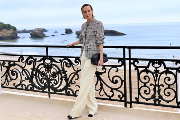 Chanel Cruise Show Photocall - Biarritz Ana Girardot attending photocall of the Chanel Cruise 2026-2027 fashion show at Casino Municipal in Biarritz, France on April 28, 2026. Photo by Franck Castel ABACAPRESS.COM Biarritz Nouvelle-Aquitaine France  Copyright: xCastelxFranck ABACAx