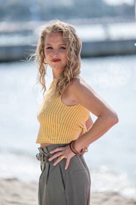 Deborah Krey attends the L or bleu photocall in Hotel Majestic Beach during 9th CanneSeries festival in Cannes, France on April 28, 2026 Photo by Loran Mafar Starface 455461 2026 04 28 Cannes France  Copyright: xLoranxMafarx xStarfacex STAR_455461_061