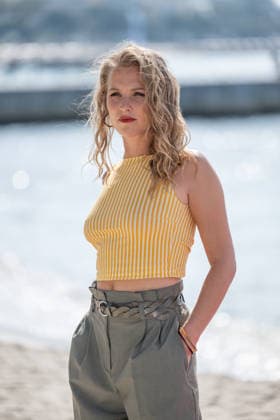 Deborah Krey attends the L or bleu photocall in Hotel Majestic Beach during 9th CanneSeries festival in Cannes, France on April 28, 2026 Photo by Loran Mafar Starface 455461 2026 04 28 Cannes France  Copyright: xLoranxMafarx xStarfacex STAR_455461_063