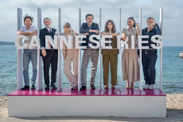 Zodiaque Crew attend the Zodiaque photocall in Hotel Majestic Beach during 9th CanneSeries festival in Cannes, France on April 28, 2026 Photo by Loran Mafar Starface 455461 2026 04 28 Cannes France  Copyright: xLoranxMafarx xStarfacex STAR_455461_006