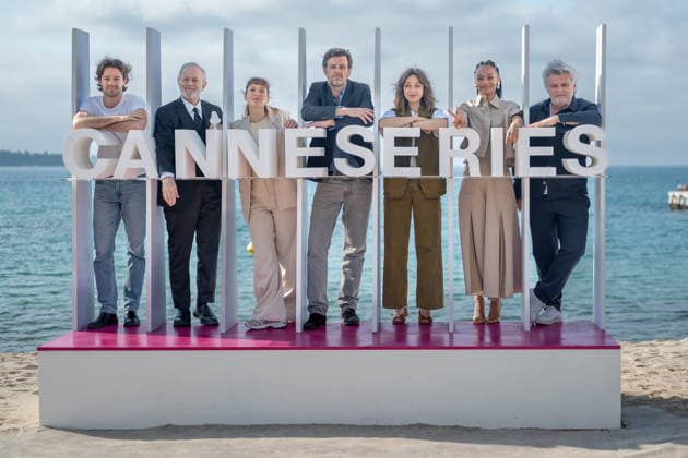 Zodiaque Crew attend the Zodiaque photocall in Hotel Majestic Beach during 9th CanneSeries festival in Cannes, France on April 28, 2026 Photo by Loran Mafar Starface 455461 2026 04 28 Cannes France  Copyright: xLoranxMafarx xStarfacex STAR_455461_008