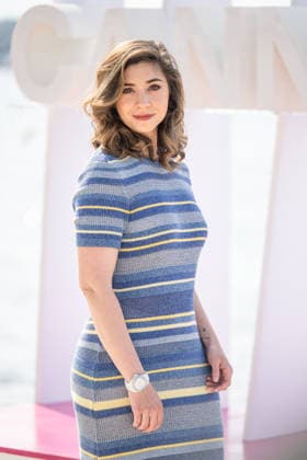 Gabrielle dAndrimont attends the Les Groos photocall in Hotel Majestic Beach during 9th CanneSeries festival in Cannes, France on April 28, 2026 Photo by Loran Mafar Starface 455461 2026 04 28 Cannes France  Copyright: xLoranxMafarx xStarfacex STAR_455461_043