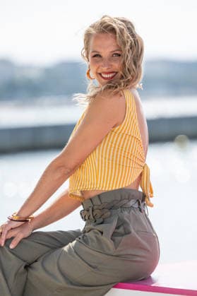 Deborah Krey attends the L or bleu photocall in Hotel Majestic Beach during 9th CanneSeries festival in Cannes, France on April 28, 2026 Photo by Loran Mafar Starface 455461 2026 04 28 Cannes France  Copyright: xLoranxMafarx xStarfacex STAR_455461_069