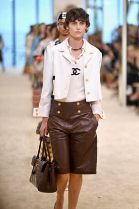 Chanel Cruise 2026 27 - Runway A model walks the runway at the Chanel Cruise 2026-2027 fashion show at Casino Municipal in Biarritz, France on April 28, 2026. Photo by Franck Castel ABACAPRESS.COM Biarritz France  Copyright: xCastelxFranck ABACAx