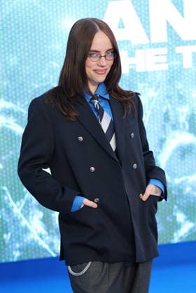 . 28 04 2026. London, United Kingdom. Billie Eilish arriving at the Billie Eilish Hit Me Hard and Soft: The Tour Live in 3D premiere in London.  xStephenxLockx xi-Imagesx IIM-26739-0005