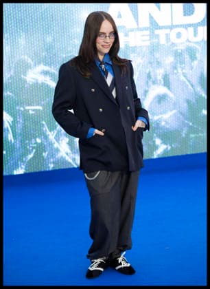 . 28 04 2026. London, United Kingdom. Billie Eilish arriving at the Billie Eilish Hit Me Hard and Soft: The Tour Live in 3D premiere in London.  xStephenxLockx xi-Imagesx IIM-26739-0020