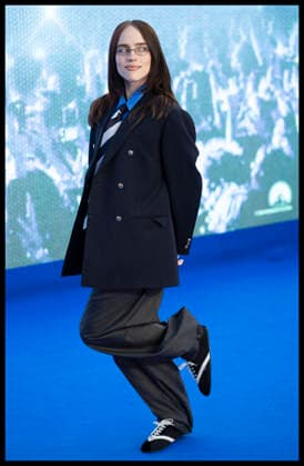 . 28 04 2026. London, United Kingdom. Billie Eilish arriving at the Billie Eilish Hit Me Hard and Soft: The Tour Live in 3D premiere in London.  xStephenxLockx xi-Imagesx IIM-26739-0022