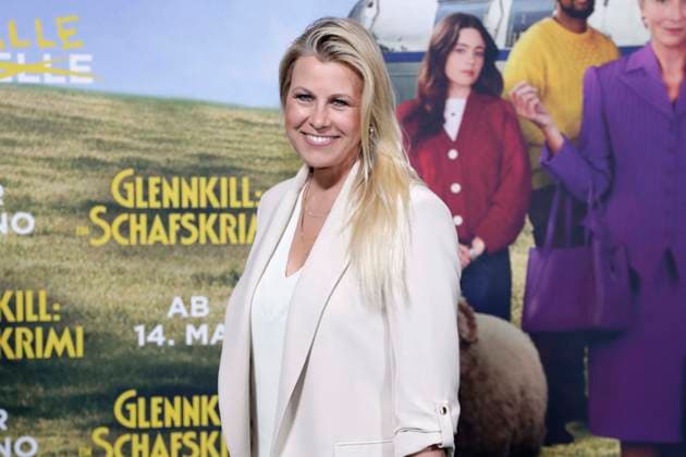 28 04 2026, Aleksandra Bechtel, at the German premiere of GLENNKILL EIN SCHAFSKRIMI in Berlin, Kino in der Kulturbrauerei, Berlin Germany, Germany