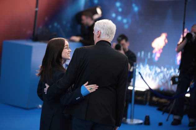BILLIE EILISH - HIT ME HARD AND SOFT: THE TOUR UK Premiere Billie Eilish and guest at BILLIE EILISH - HIT ME HARD AND SOFT: THE TOUR (LIVE IN 3D) UK Premiere at Odeon Luxe, Leicester Square in London on 28 April 2026, Credit:James Shaw Avalon UK, London  Copyright: xJamesxShawx xAvalonx 1095051614