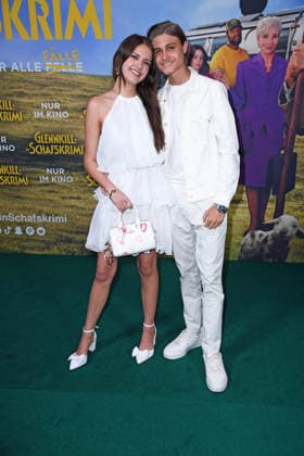 Leni Summer with boyfriend Tyler von Jascheroff at the premiere of GLENNKILL EIN SCHAFSKRIMI at the cinema in the Kulturbrauerei in Berlin on 28 04 2026