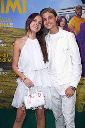 Leni Summer with boyfriend Tyler von Jascheroff at the premiere of GLENNKILL EIN SCHAFSKRIMI at the cinema in the Kulturbrauerei in Berlin on 28 04 2026