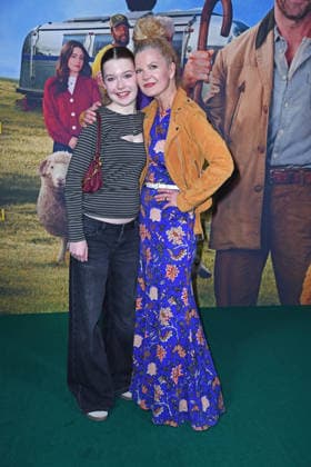 Eva Imhof with daughter Luisa Imhof at the premiere of GLENNKILL EIN SCHAFSKRIMI at the cinema in the Kulturbrauerei in Berlin on 28 04 2026