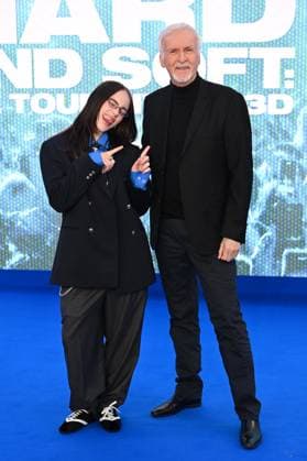 Celebrities arrive at the premiere of ˜Billie Eilish - Hit Me Hard and Soft: The Tour™ in London, United Kingdom Featuring: Billie Eilish, James Cameron Where: London, United Kingdom When: 28 Apr 2026 Credit: Cover Images EDITORIAL USE ONLY. NOT FOR USE BY NEWSPAPERS BASED IN THE UK. Copyright: xx coverimg55651242