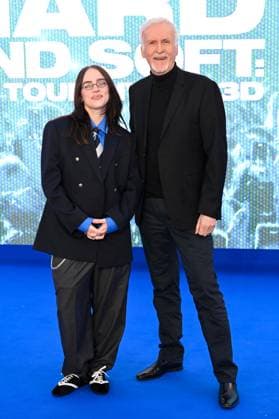 Celebrities arrive at the premiere of ˜Billie Eilish - Hit Me Hard and Soft: The Tour™ in London, United Kingdom Featuring: Billie Eilish, James Cameron Where: London, United Kingdom When: 28 Apr 2026 Credit: Cover Images EDITORIAL USE ONLY. NOT FOR USE BY NEWSPAPERS BASED IN THE UK. Copyright: xx coverimg55651244