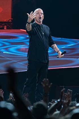 Eros Ramazzotti concert in Zagreb, Croatia Eros Ramazzotti performs as part of the Una Storia Importante tour at Arena Zagreb on April, 28, 2026. in Zagreb, Croatia.  LukaxAntunac PIXSELL