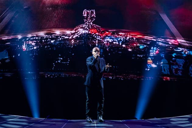 Eros Ramazzotti concert in Zagreb, Croatia Eros Ramazzotti performs as part of the Una Storia Importante tour at Arena Zagreb on April, 28, 2026. in Zagreb, Croatia.  LukaxAntunac PIXSELL