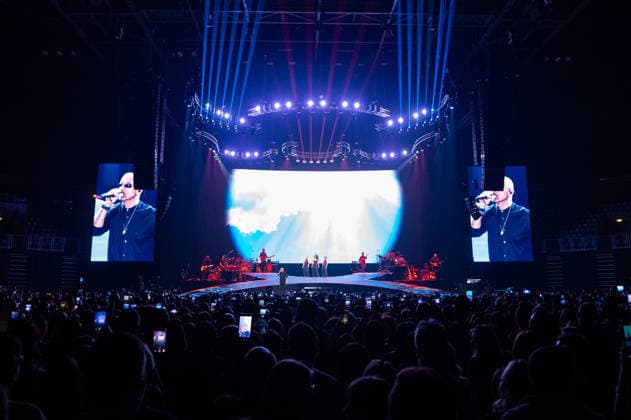 Eros Ramazzotti concert in Zagreb, Croatia Eros Ramazzotti performs as part of the Una Storia Importante tour at Arena Zagreb on April, 28, 2026. in Zagreb, Croatia.  LukaxAntunac PIXSELL