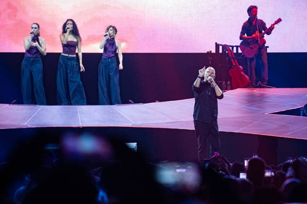 Eros Ramazzotti concert in Zagreb, Croatia Eros Ramazzotti performs as part of the Una Storia Importante tour at Arena Zagreb on April, 28, 2026. in Zagreb, Croatia.  LukaxAntunac PIXSELL