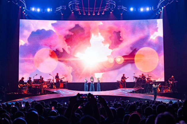 Eros Ramazzotti concert in Zagreb, Croatia Eros Ramazzotti performs as part of the Una Storia Importante tour at Arena Zagreb on April, 28, 2026. in Zagreb, Croatia.  LukaxAntunac PIXSELL