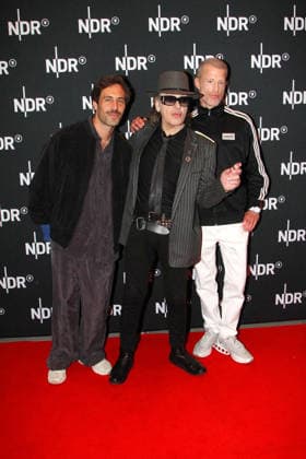 Max Giesinger, Udo Lindenberg and Benjamin von Stuckrad Barre at the premiere of the ARD documentary film UDO Rebel Rockstar Icon available in the ARD Mediathek from May 10, 2026 on April 28, 2026 at th