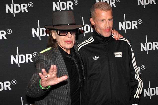 Udo Lindenberg and Benjamin von Stuckrad Barre at the premiere of the ARD documentary film UDO Rebel Rockstar Icon from May 10, 2026 in the ARD Mediathek on April 28, 2026 at the Astor Film Lounge in Hamburg Udo Lindenberg and Benja