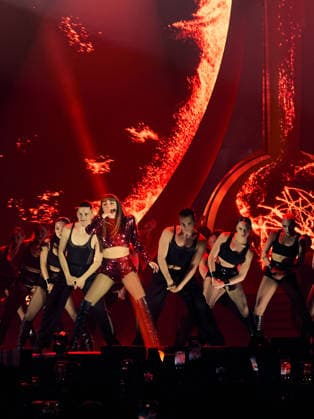 Pesaro Annalisa Concert 2026 Pictured: Annalisa and her dance group  Copyright: xpaolobarigelli.itx xipa-agency.netx xx IPA_Agency_IPA74303869