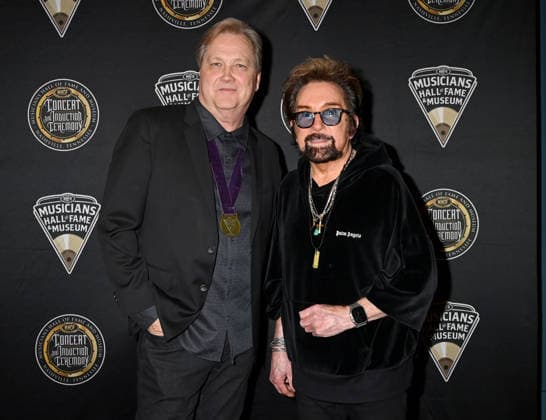 2026 Musicians Hall of Fame Induction Ceremony Steve Wariner and Tony Brown arriving to the 2026 Musicians Hall of Fame Induction Ceremony held at The Fisher Center for the Performing Arts on April 28, 2026 in Nashville, TN. Nashville The Fisher Center for the Performing Arts Tennessee USA Copyright: xTammiexArroyo AFF-USA.comx