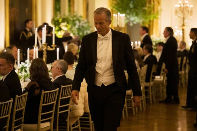 April 28, 2026, Washington, District Of Columbia, USA: WASHINGTON, DC - APRIL 28: Guests, including Senate Majority Leader John Thune (R-SD) are seen as President Donald Trump hosts a state dinner with Great Britain™s King Charles and Queen Camilla at the White House on Tuesday, April 28, 2026 in Washington, D.C. Charles spoke to a joint session of Congress earlier in the day, and attended several events with U.S. President Donald Trump Washington USA - ZUMAs152 20260428_faa_s152_299 Copyright: xCraigxHudsonx-xPoolxviaxCNPx