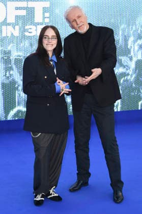 Billie Eilish and James Cameron at the premiere of the 3D concert film Billie Eilish Hit Me Hard and Soft The Tour at Odeon Luxe Leicester Square London, 28 04 2026 Foto:xS.xVasx xFuturexImagex eilish_6449