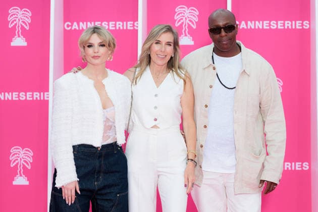 The 9th Canneseries International Festival - Pink Carpet - Closing Ceremony Lea Camilleri, Amy Berg, Oxmo Puccino attend the pink carpet ahead of the closing ceremony of the 9th edition of the Cannes International Series Festival (Canneseries) in Cannes, southern France, on April 28, 2026. Photo by ShootPix ABACAPRESS.COM Nice Provence-Alpes-Cote d Azur France  Copyright: xShootpix ABACAx