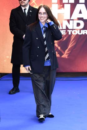 Billie Eilish at the premiere of the 3D concert film Billie Eilish Hit Me Hard and Soft The Tour at Odeon Luxe Leicester Square London, 28 04 2026 Foto:xS.xVasx xFuturexImagex eilish_6454
